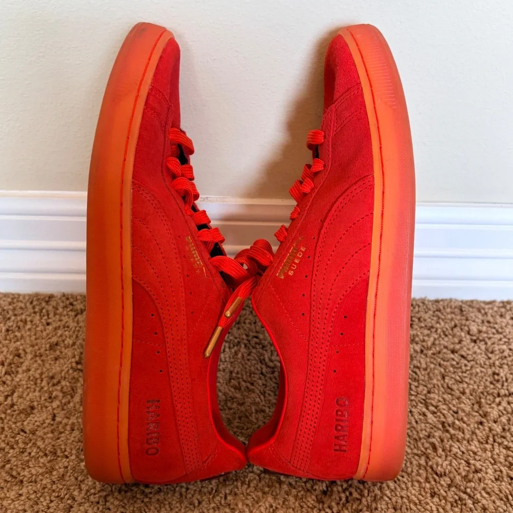 PUMA x Haribo Red Poppy Suede Classic Lace Up Sneakers Casual Shoes Mens US 10